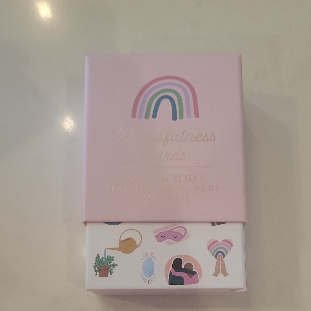 Mindfulness Cards for Women - Pink and White